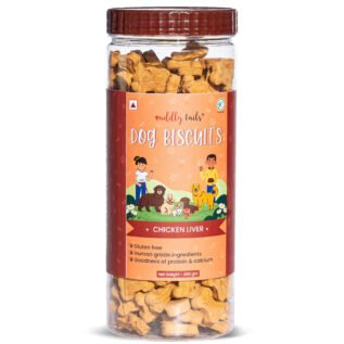 CuddlyTails Dog Biscuits- Chicken Liver, Gluten-Free - 400g