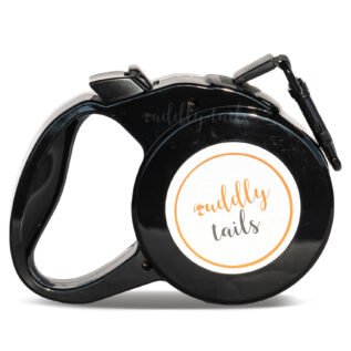 CuddlyTails Retractable Dog Leash - 16 Feet ( 5 Meter), Quick-Lock Nylon Tape, Tangle-Free (Up to 110Lbs/50Kg)