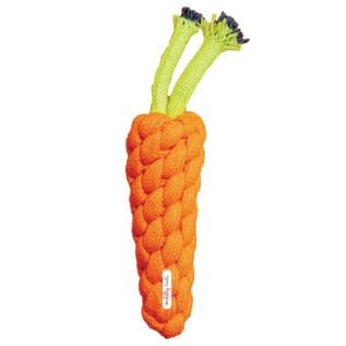 CuddlyTails Rope Toy – Carrot | Durable Cotton Chew Toy